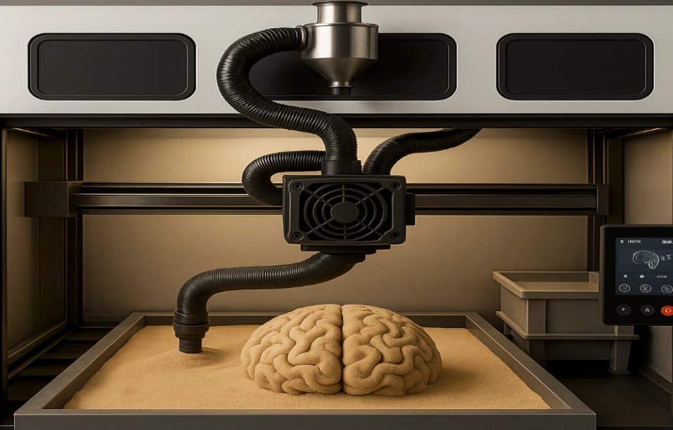 Imprimare 3D în nisip — formă realizată în mai puțin de 7 ore