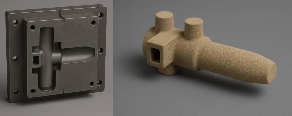 Miez de fonderie imprimat 3D — cost redus