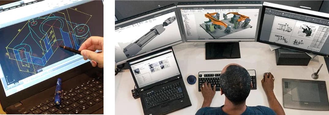 Modelare CAD 3D a unei piese de fonderie pe o stație de proiectare