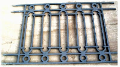 Grilă de balcon, balustradă din fontă — ref RG - Thumbnail 2