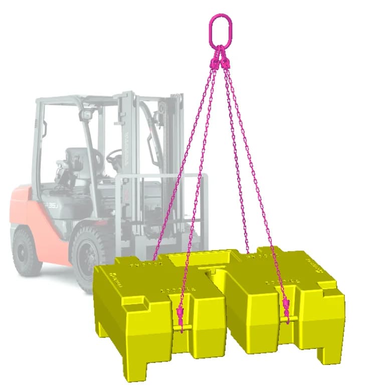 Masa de lestare VGP de 2000 KG
