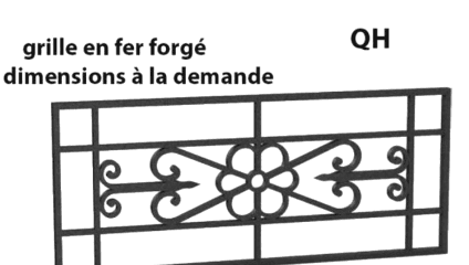 Gril din fier forjat - Referință QH