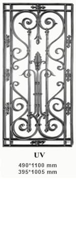 Gril de ușă fontă — Referință UV