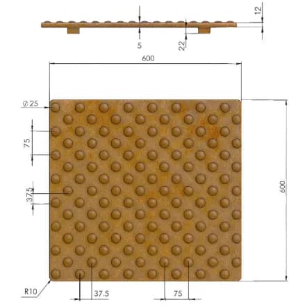 Detalii finisaj Corten