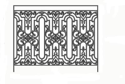 Balustradă, rambardă lucrată din fontă