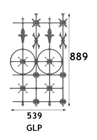 Balustradă, rambardă lucrată din fontă