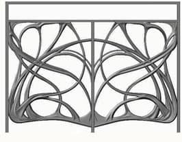 Balustradă, rambardă lucrată din fontă