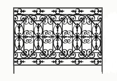Balustradă, rambardă lucrată din fontă