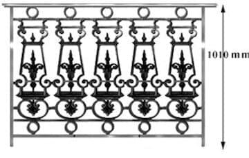 Balustradă, rambardă lucrată din fontă