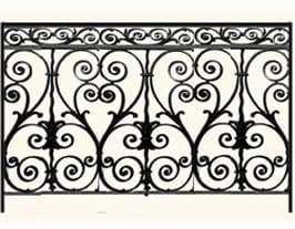 Balustradă, rambardă lucrată din fontă