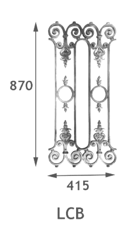 Balustradă, rambardă lucrată din fontă