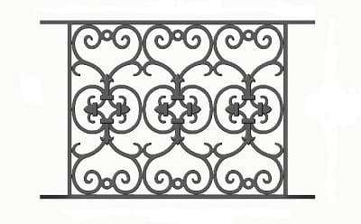 Balustradă, rambardă lucrată din fontă