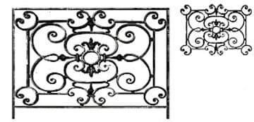 Balustradă, rambardă lucrată din fontă