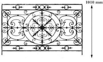 Balustradă, rambardă lucrată din fontă