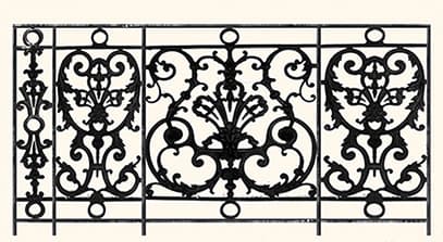 Balustradă, rambardă lucrată din fontă