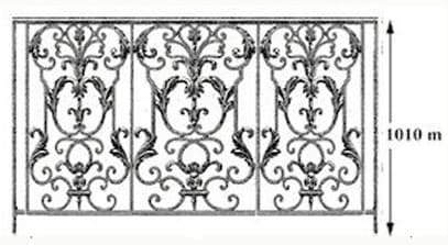 Balustradă, rambardă lucrată din fontă