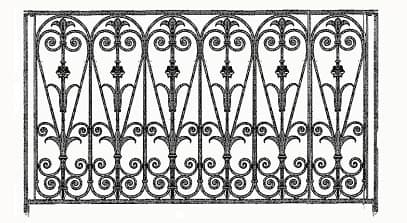 Balustradă, rambardă lucrată din fontă