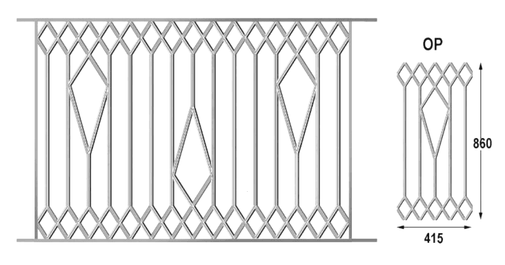Balustradă, rambardă lucrată din fontă