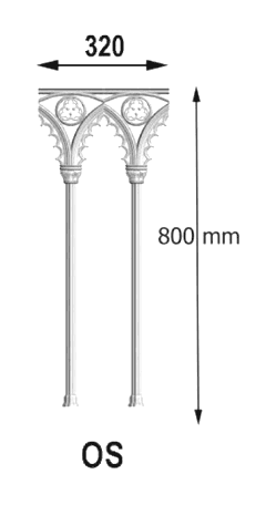 Balustradă, rambardă lucrată din fontă
