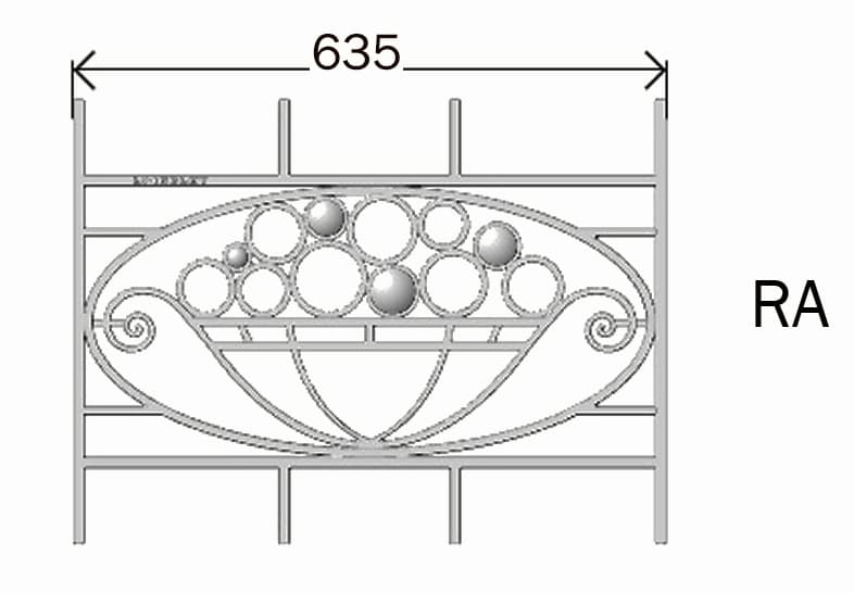 Balustradă, rambardă lucrată din fontă