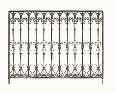Balustradă, rambardă lucrată din fontă