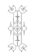 Balustradă, rambardă lucrată din fontă