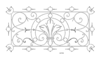 Balustradă, rambardă lucrată din fontă