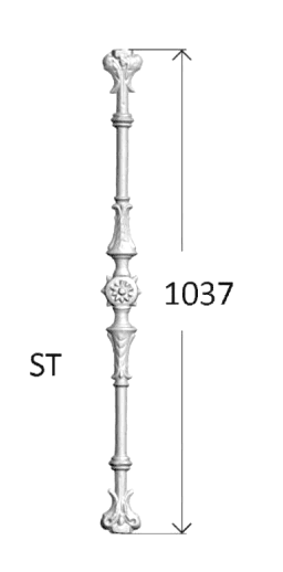Balustradă, rambardă lucrată din fontă