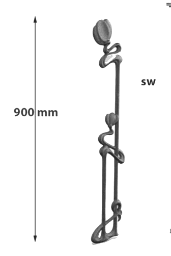 Balustradă, rambardă lucrată din fontă