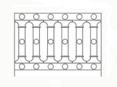 Balustradă, rambardă lucrată din fontă