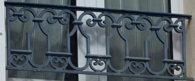 Grilă de balcon, balustradă din fontă — ref UR