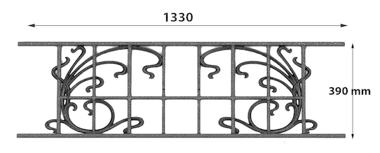 GRILAJ DE BALCON, RAILING, BALUSTRADĂ, LOISELET - ZZ