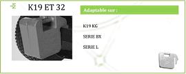 Mase de tractor Kubota 19 kg - K19