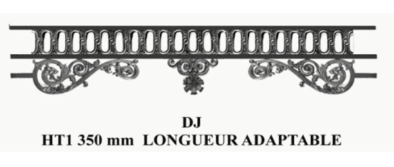 Bară de sprijin pentru fereastră din fontă — ref DJ