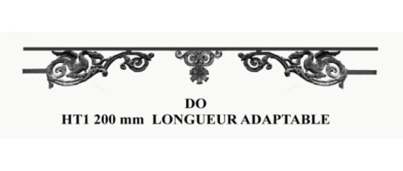 Bară de sprijin pentru fereastră din fontă — ref DO