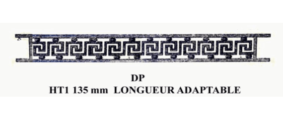 Bară de sprijin pentru fereastră din fontă — ref DP