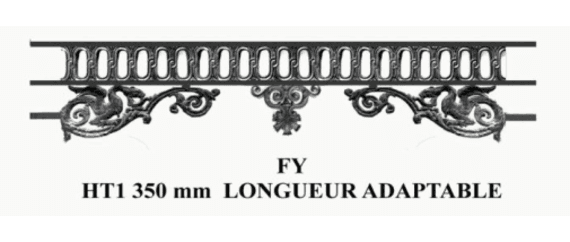Bară de sprijin pentru fereastră din fontă — ref FY